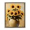 Stupell Industries Sunflower Pot Still Life Floating Frame Design by Franklyn Gregory